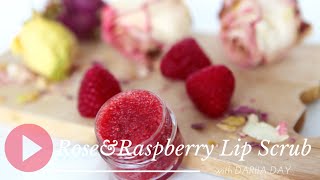 Rose amp Raspberry Lipscrub DIY [upl. by Herbie]