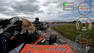 Lydd Kart Circuit  Rotax Practice  19 Jul 23  2 Stroke Karting  GoPro Hero10 4k50fps  Dashware [upl. by Peggir]