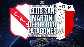 ABVI  San Martin vs Dep Patagones  Final 2 [upl. by Kcirej993]