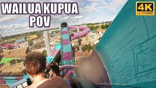 Wailua Kupua POV 4K 60FPS Lost Island Waterpark ProSlide Water Coaster  NonCopyright [upl. by Firahs817]