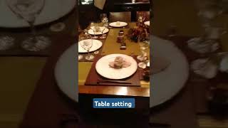 professional table setting youtubeshorts nice set up [upl. by Shel]