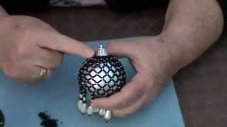 beaded bauble how to and giveaway pt 2 [upl. by Brookes]