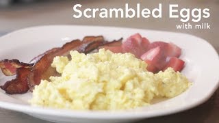 How to Cook Scrambled Eggs with milk [upl. by Caria506]