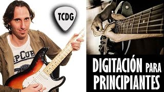 Como tocar guitarra eléctrica ejercicios de digitación Tutorial para principiantes 12 TCDG [upl. by Swigart15]