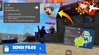 Free fire aimbot Apk ☠️ Macrodroid sensi  red button free fire 🔥 [upl. by Ahsya84]