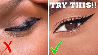 EASIEST Eyeliner Tutorial for Hooded Eyes [upl. by Pinelli]