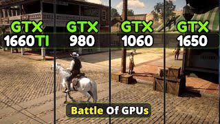 GTX 1650 vs GTX 1060 vs GTX 980 vs GTX 1660 Ti  The Battle Of Nvidia 9 10 amp 16 Series GPUs [upl. by Cocks]