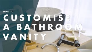 How To Build A Custom Bathroom Vanity  Bunnings Warehouse [upl. by Tiraj]