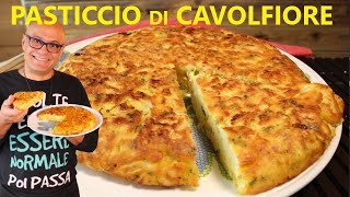 PASTICCIO di CAVOLFIORI con 3 EURO 4 PORZIONI ricetta cavolfiori SENZA FORNO [upl. by Lira]