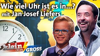 ZeitzonenChallenge Kennt Max mehr Uhrzeiten als TatortStar Jan Josef Liefers  Klein gegen Groß [upl. by Ikciv]