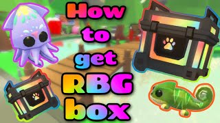 Adopt Me Roblox How to get an RBG box with squid chameleon or items [upl. by Mars883]