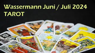 WASSERMANN Juni 2024  Juli 2024 TAROT  Springe über Deinen Schatten [upl. by Ettennahs]