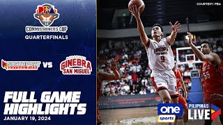 Brgy Ginebra vs NorthPort QF highlights  PBA Season 48 Commissioner’s Cup  Jan 19 2024 [upl. by Aidyl]