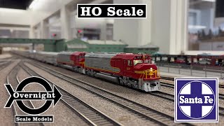 HO Scale Santa Fe FP45s 1960s Super Chief  El Capitan [upl. by Batsheva]