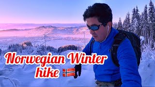 Winter Hike in Orkanger Norway [upl. by Ariaj]