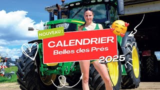 😍🚜 NOUVEAU Le calendrier des agricultrices Belles des Prés 2025 [upl. by Welcy574]