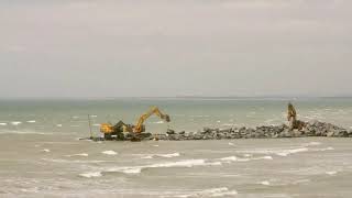 Bunn Leisure  Demolition amp Construction of Rock Revetment [upl. by Runstadler]