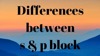 7Long form of periodic Table s and p block differences jee NEET cbse grade XI Chemistry [upl. by Onia]