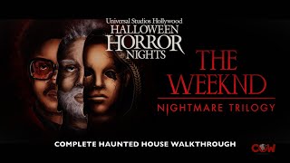 The Weeknd Nightmare Trilogy Halloween Horror Nights Universal Studios Hollywood Walkthrough 2024 [upl. by Ferro]