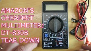 AMAZONS CHEAPEST MULTIMETER TEARDOWN THE DT830B [upl. by Kirit668]