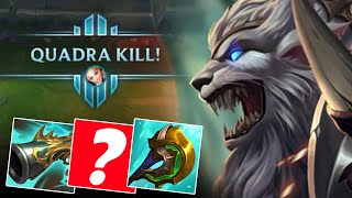 SECRET BUILD RENGAR MAKES HIM OPQUADRAKILL [upl. by Sitnerp]