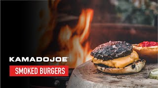 Kamado Joe  Smoked Burgers [upl. by Eirellav84]