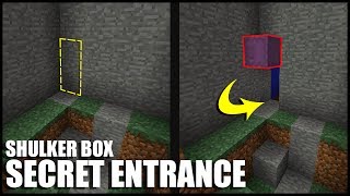 How to Make a Shulker Box Secret Entrance in Minecraft [upl. by Nnaylloh136]