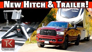 Pulling our NEW Trailer with the Curt Crosswing Hitch  How Does the Ram 2500 Hold Up Towing Heavy [upl. by Adnamaa]