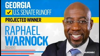 Raphael Warnock Wins Georgia Senate Runoff  Live MSNBC  1262022 [upl. by Atin]