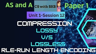 Lossy and Lossless Compression and Run Length EncodingASampA Level Computer Science9618 [upl. by Okim]