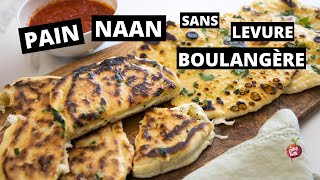 PAIN NAAN SANS LEVURE BOULANGÈRE 🧀 Style CALZONE AU FROMAGE La petite bette [upl. by Garate590]