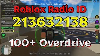 Overdrive Roblox Radio CodesIDs [upl. by Adekan]