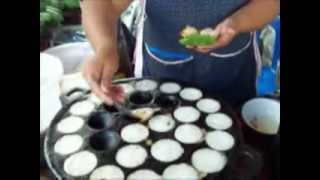 Khanom Krok Coconut Pancakes [upl. by Yssak471]