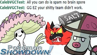 Shiinotics Spore Makes Opponent Salty and Rage Pokemon Showdown Salt in VGC 2019 [upl. by Alvie]