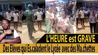 Au Lycée BAFIA des Élèves escalade avec des machettes et sèment la Terreur dans le lycée😭😭 [upl. by Varian]