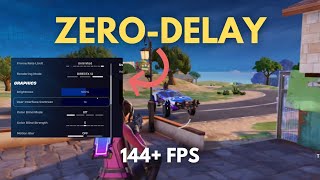 Fortnite  BEST Zero Delay Settings for No Keyboard Delay Chapter 5 Season 3🔥 [upl. by Enatan]