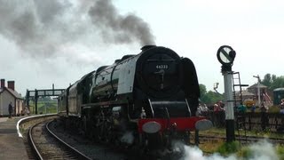 Midland Railway60s WeekendVintageSteamLMS46233July 14th 2013EnglandHD [upl. by Aicenet]