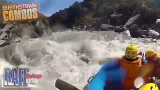 Whitewater Rafting On The Shotover River  Queenstown  New Zealand [upl. by Secnarfyram]