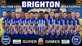 Brighton Facepack PES 2021 Season 2324 24 Player ● SIDER ◆ CPK ⚽ أحدث أوجه برايتون بيس 2021 [upl. by Adikam]