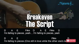 The Script  Breakeven Guitar Chords Lyrics [upl. by Ophelie]