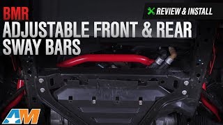 20152017 Mustang BMR Adjustable Front amp Rear Sway Bars Review amp Install [upl. by Gillette282]