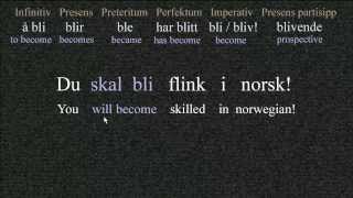 The difference between quotå bliquot and quotå værequot Norwegian Language Bokmål [upl. by Eckblad]