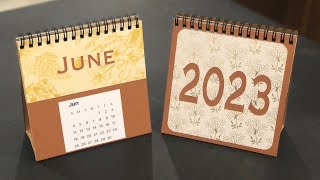 How to make a Desktop Calendar  Cricut app [upl. by Yllime]