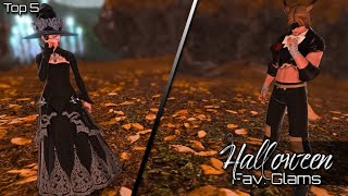 Top 5 Favourite HALLOWEEN Glams  FFXIV Glamour [upl. by Manuel722]