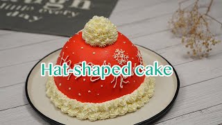 Hat shaped cake  How to make a shaped cake [upl. by Llennyl]