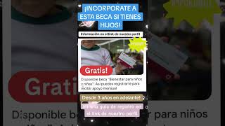 Incorpórate a la beca para niños y niñas desde 3 años [upl. by Ibmat]