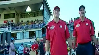 NZ PM John Key hits Shane Warne for 3 4s in a charity cricket over [upl. by Nylyoj]