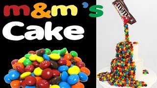 MampMs Rainbow Cake How to make a Gravity Defying MampM Candy Cake with Cupcake Addiction [upl. by Aisaim]