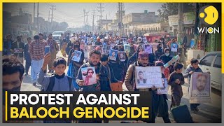 Pakistan Balochistan protest march triggered by Balach Mola Bakhshs death  WION [upl. by Ennalyrehc79]