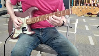 Playing a Fender Vintera 60s Stratocaster Modified guitar Burgundy Mist Metallic [upl. by Bosson]